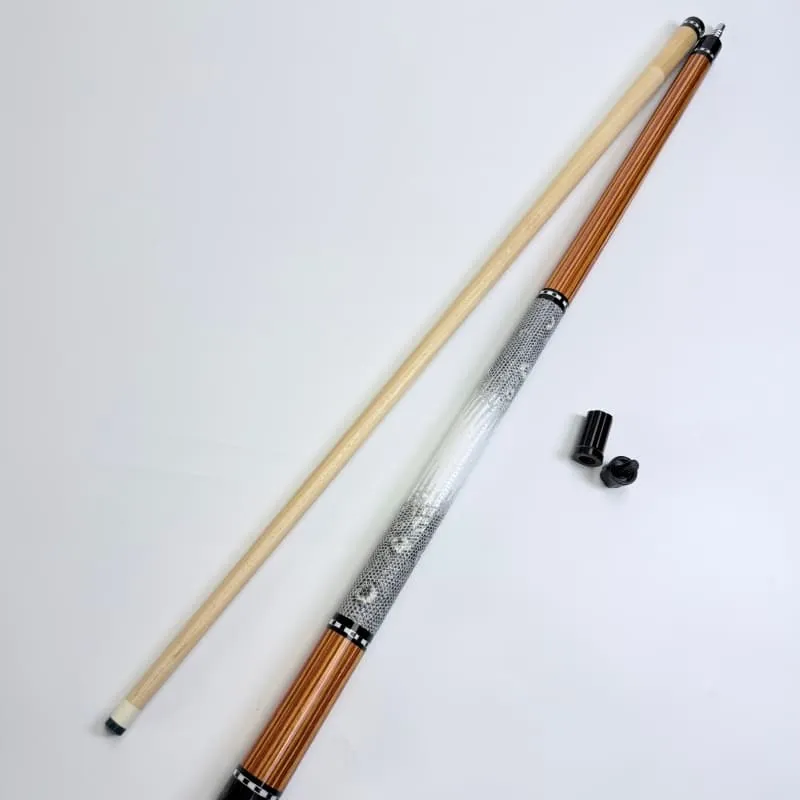 Two-Piece Maple Leather Wrap Pool Cue
